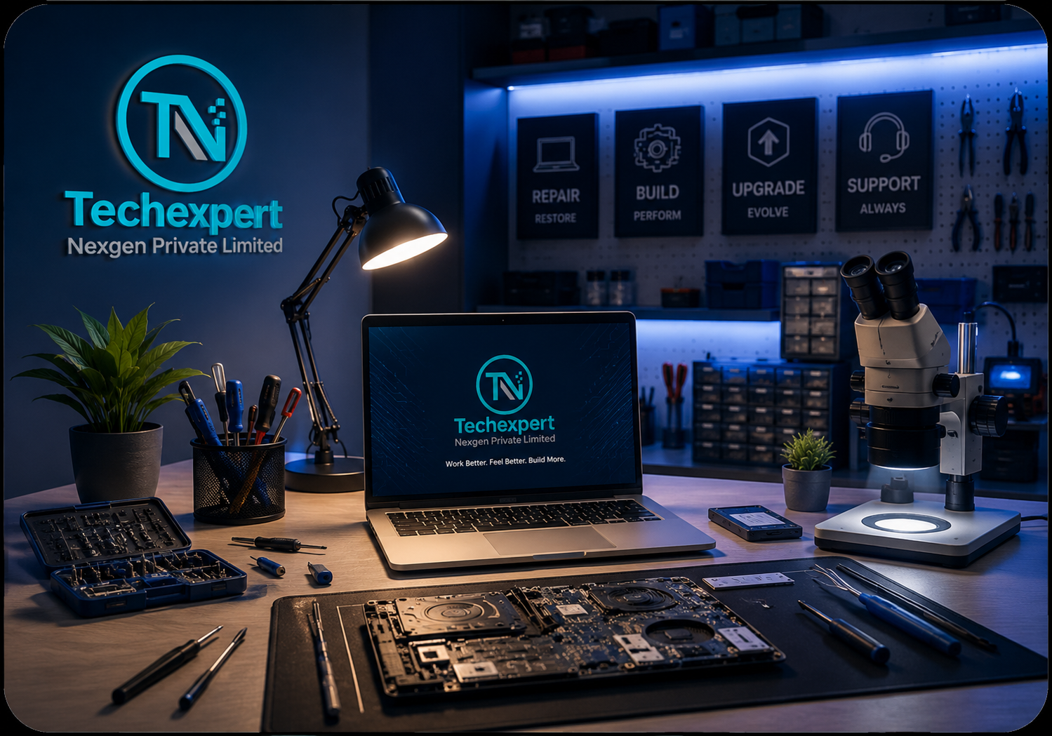 TechExpert Nexgen Laptop Repair Shop in Pune - Technical Cleanroom Area
